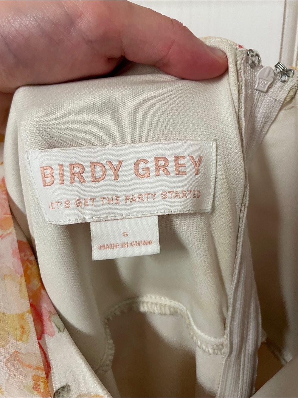 Birdy Grey Floral Maxi Dress in Cream, Pink and Yellow - Picture 5 of 6